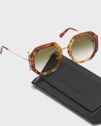 Salvatore Ferragamo Sun - Tortoise & Gold