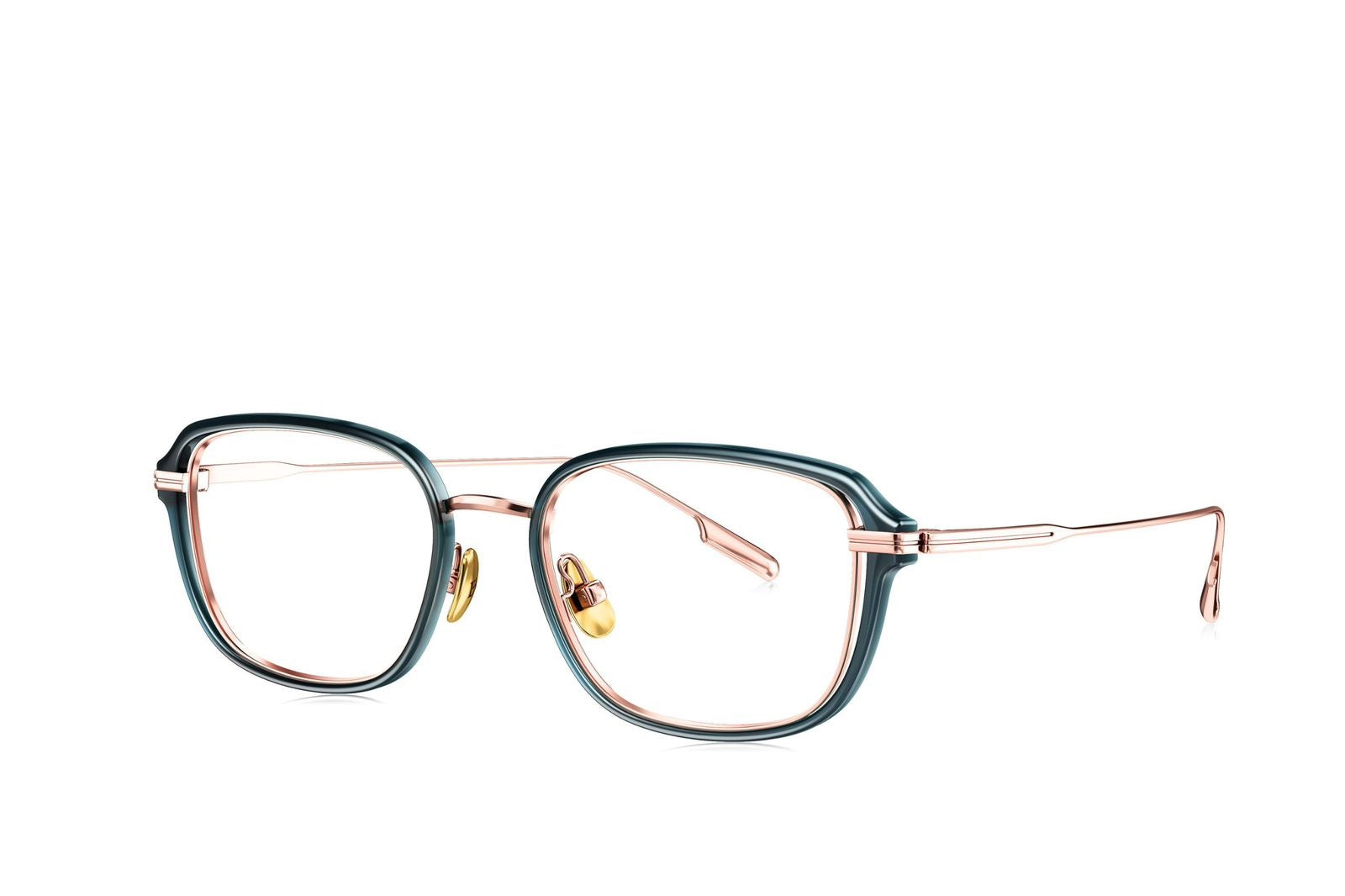 Bolon Square Read - Green & Rose Gold