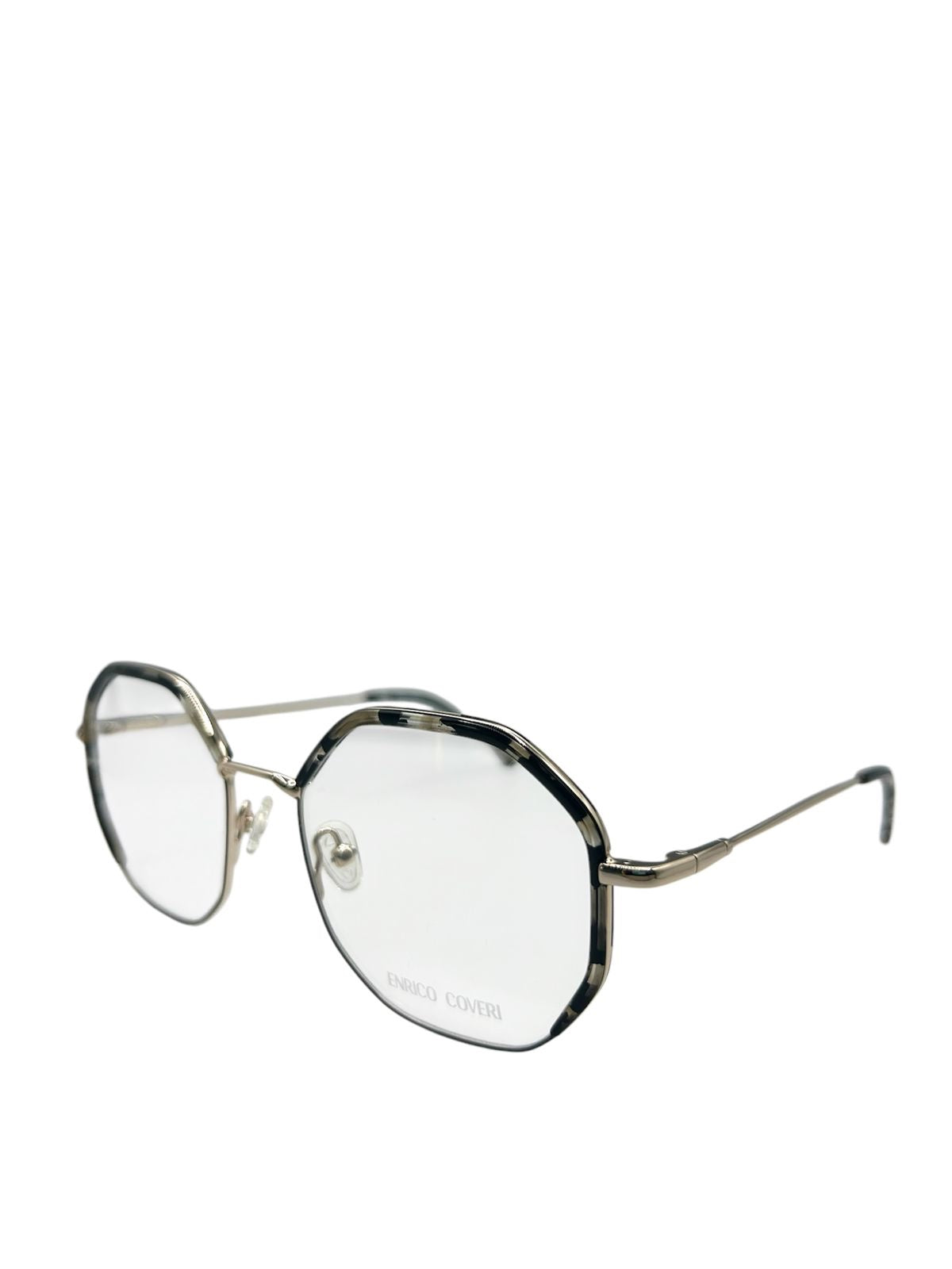 Enrico Coveri Octagonal Read - Tortoise & Silver
