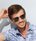 Ray Ban Clubmaster Sun - Black & Gold