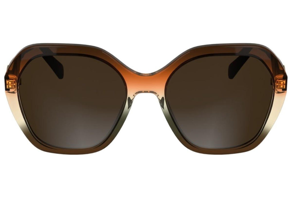 Longchamp Square Oversize Sun - Brown
