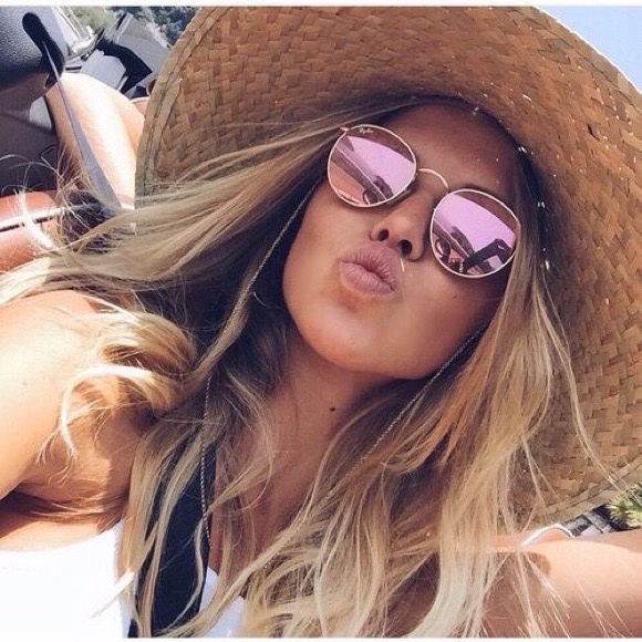 Ray Ban Round Sun - Copper Mirror