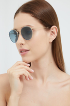 Ray Ban Double Bridge Sun - Gold & Blue Gradient