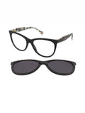 Carolina Herrera Kat Clip On Polarized Read - Black & Tortoise