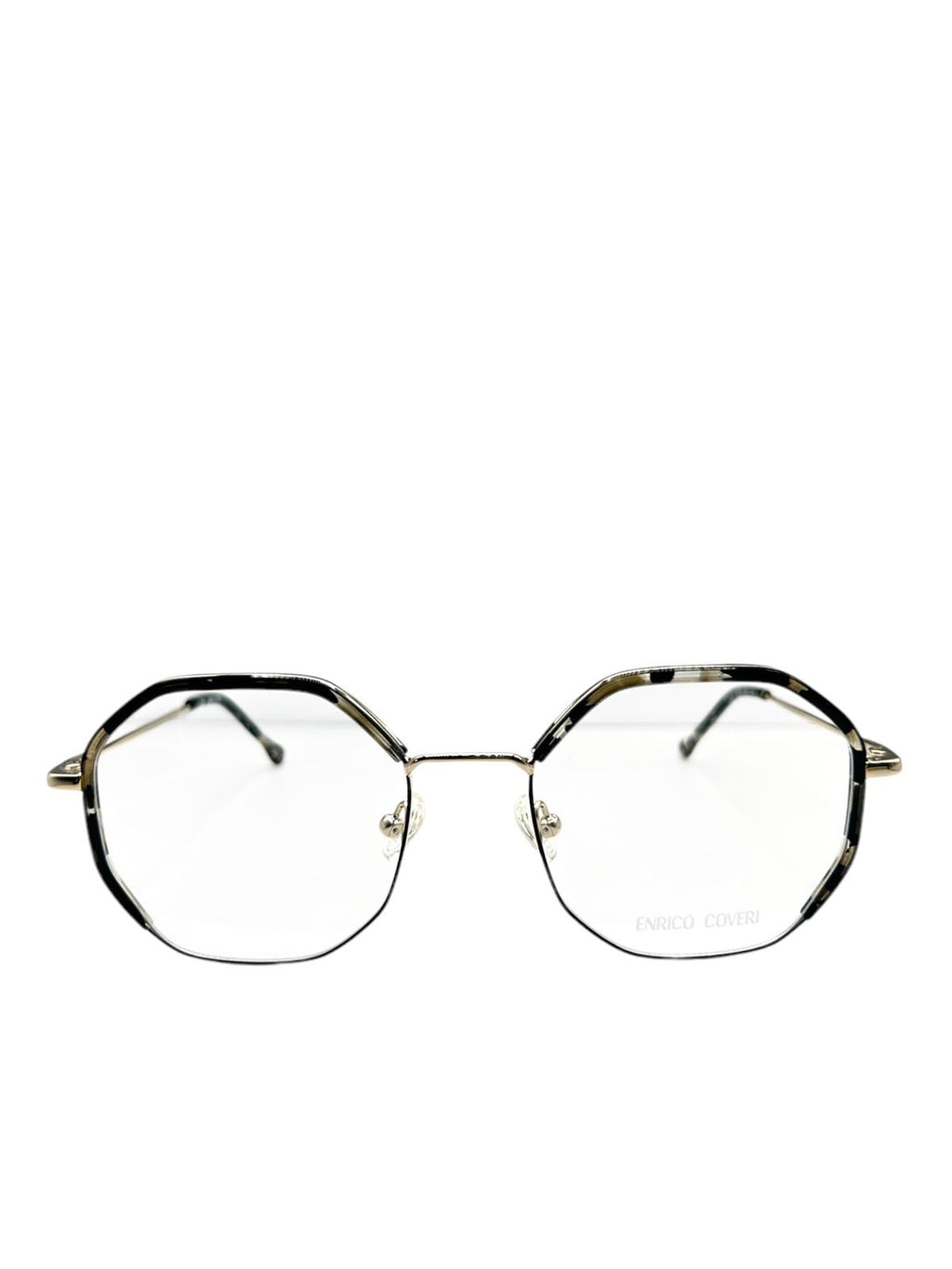 Enrico Coveri Octagonal Read - Tortoise & Silver