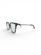 Enrico Coveri Square Read - Blue & Green Tortoise