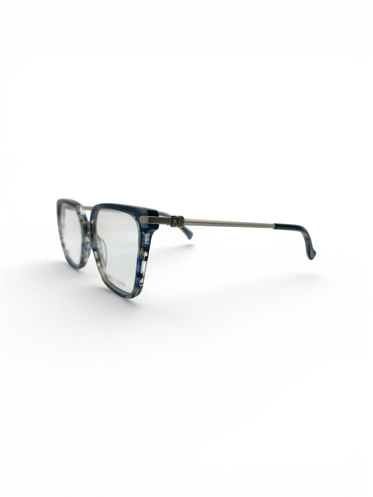 Enrico Coveri Square Read - Blue & Green Tortoise
