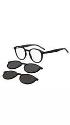 Hugo Boss Round Clip On Read - Black
