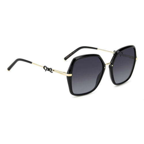 Carolina Herrera Oversize Sun - Black & Gold