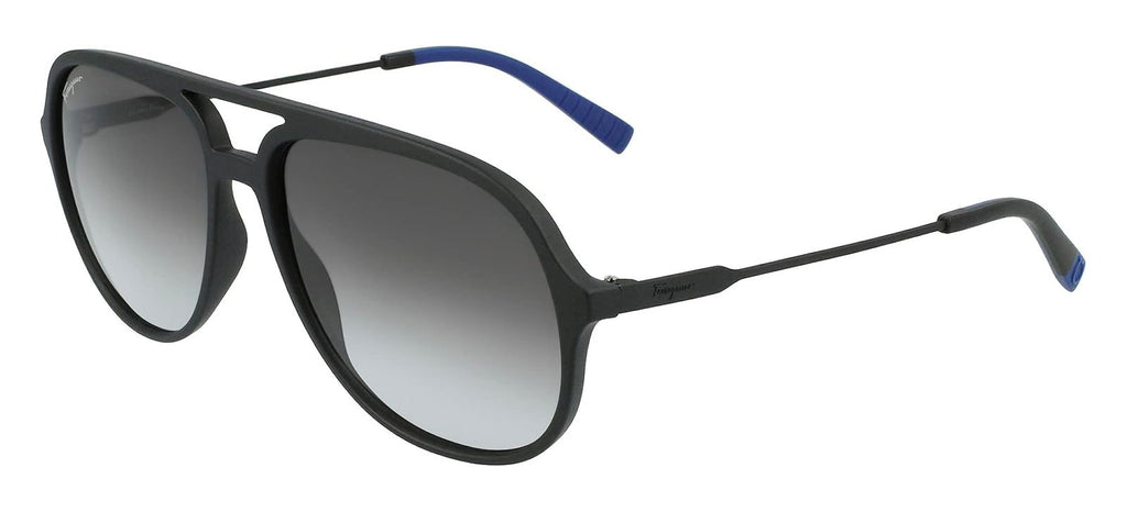 Salvatore Ferragamo Pilot Sun - Black & Grey Gradient