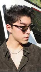 Lacoste Clubmaster Sun - Black & Silver