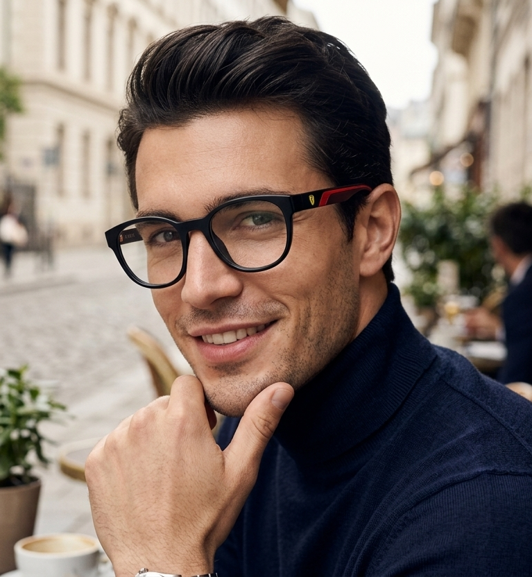 Ray Ban Read- Ferrari Black & Red