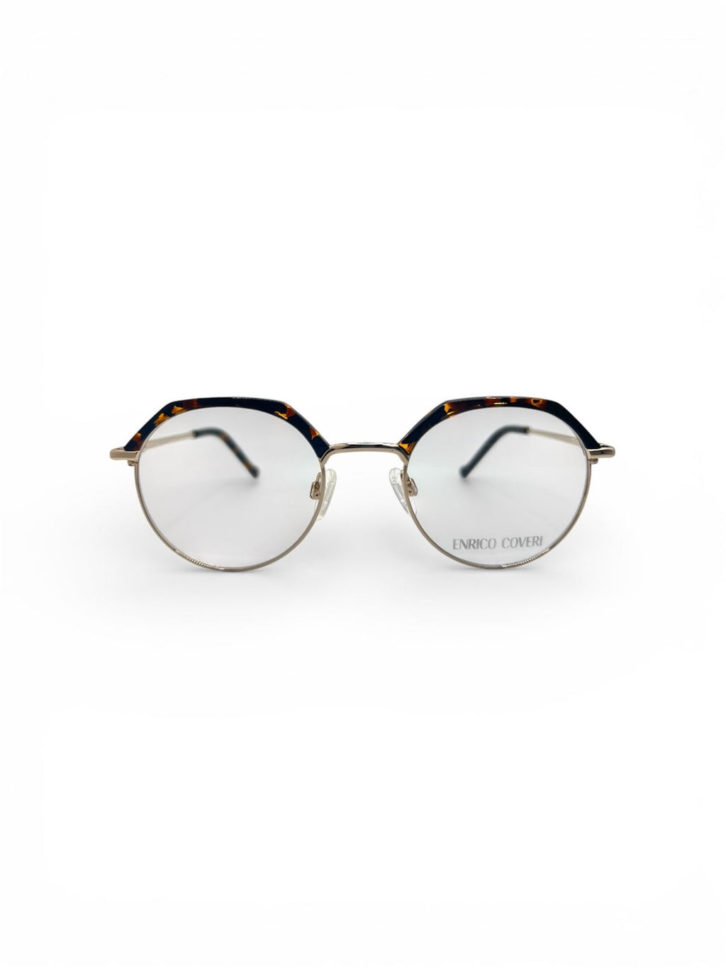 Enrico Coveri Hexagonal Read - Tortoise & Gold
