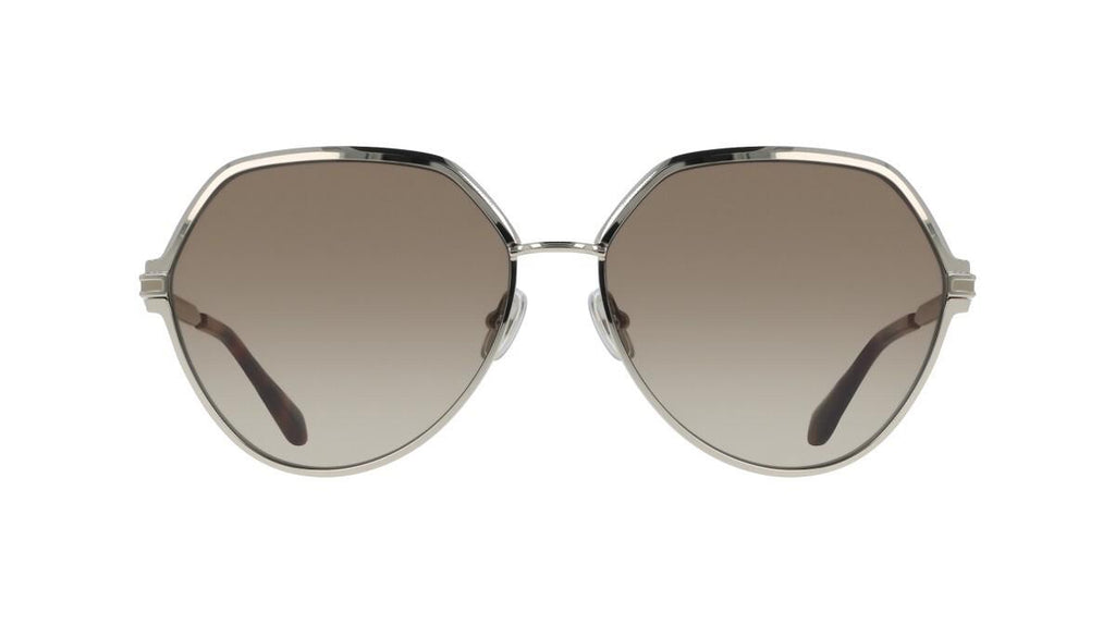 Salvatore Ferragamo Round Oversize Sun - Golden