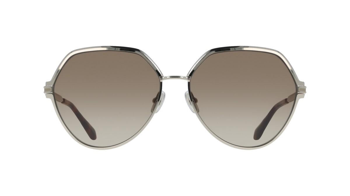 Salvatore Ferragamo Round Oversize Sun - Golden