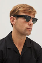 Ray Ban Mega Clubmaster Sun - Black & Gold