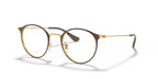 Ray Ban Round Phantos - Brown and Gold