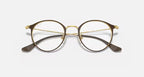 Ray Ban Round Phantos - Brown and Gold