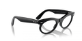 Ray Ban Oval Eyeglasses - Shiny Black