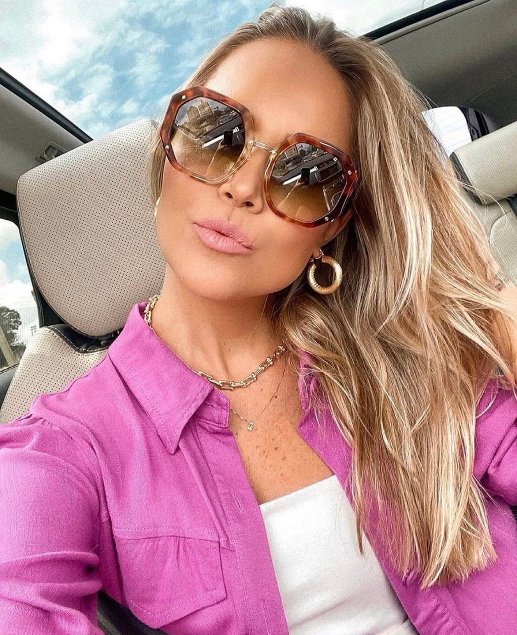 Salvatore Ferragamo Sun - Tortoise & Gold