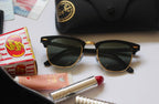 Ray Ban Clubmaster Sun - Black & Gold