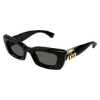 Gucci Kat Eye Sun - Shiny Black