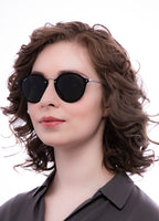 Ray Ban Fleck Sun - Black & Silver