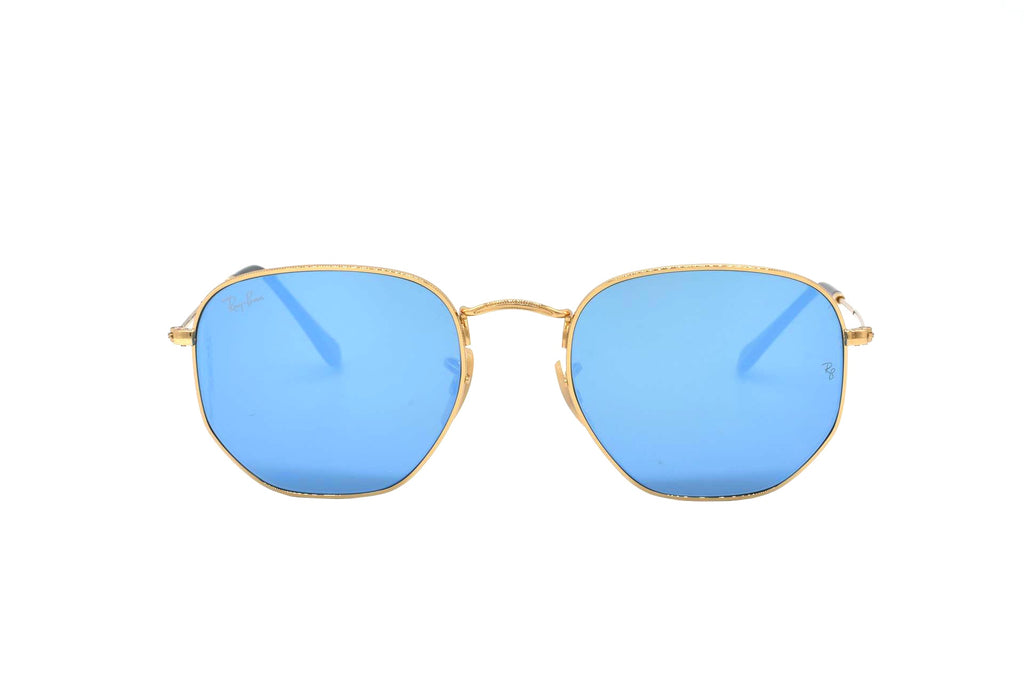 Ray Ban Hexagonal Sun - Light Blue Flash