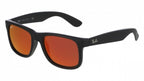 Ray Ban Justin Color Mix Sun - Black & Red Mirror