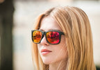 Ray Ban Justin Color Mix Sun - Black & Red Mirror