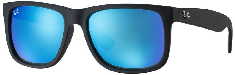 Ray Ban Justin Color Mix Sun - Black & Blue Mirror
