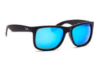 Ray Ban Justin Color Mix Sun - Black & Blue Mirror