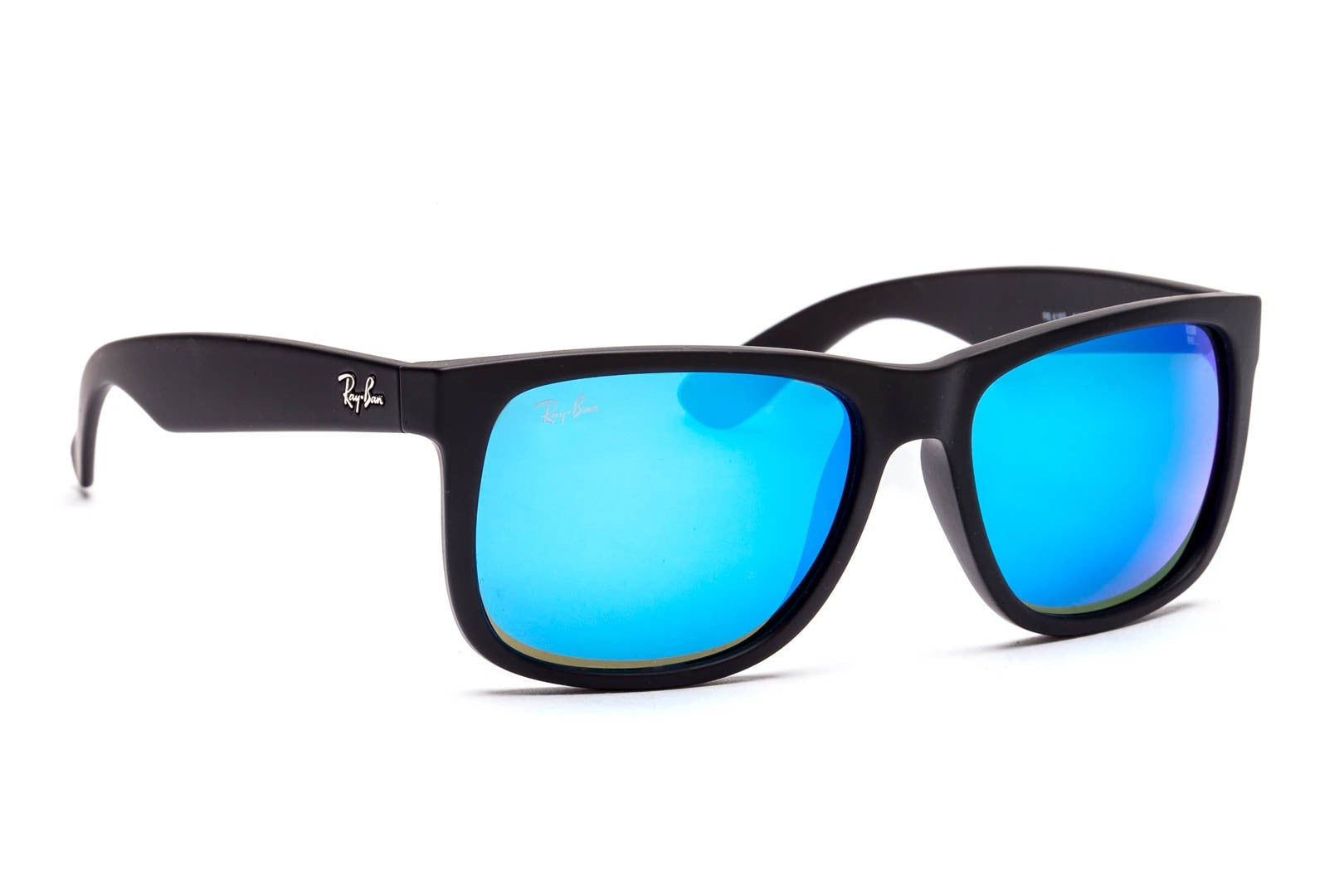 Ray Ban Justin Color Mix Sun - Black & Blue Mirror
