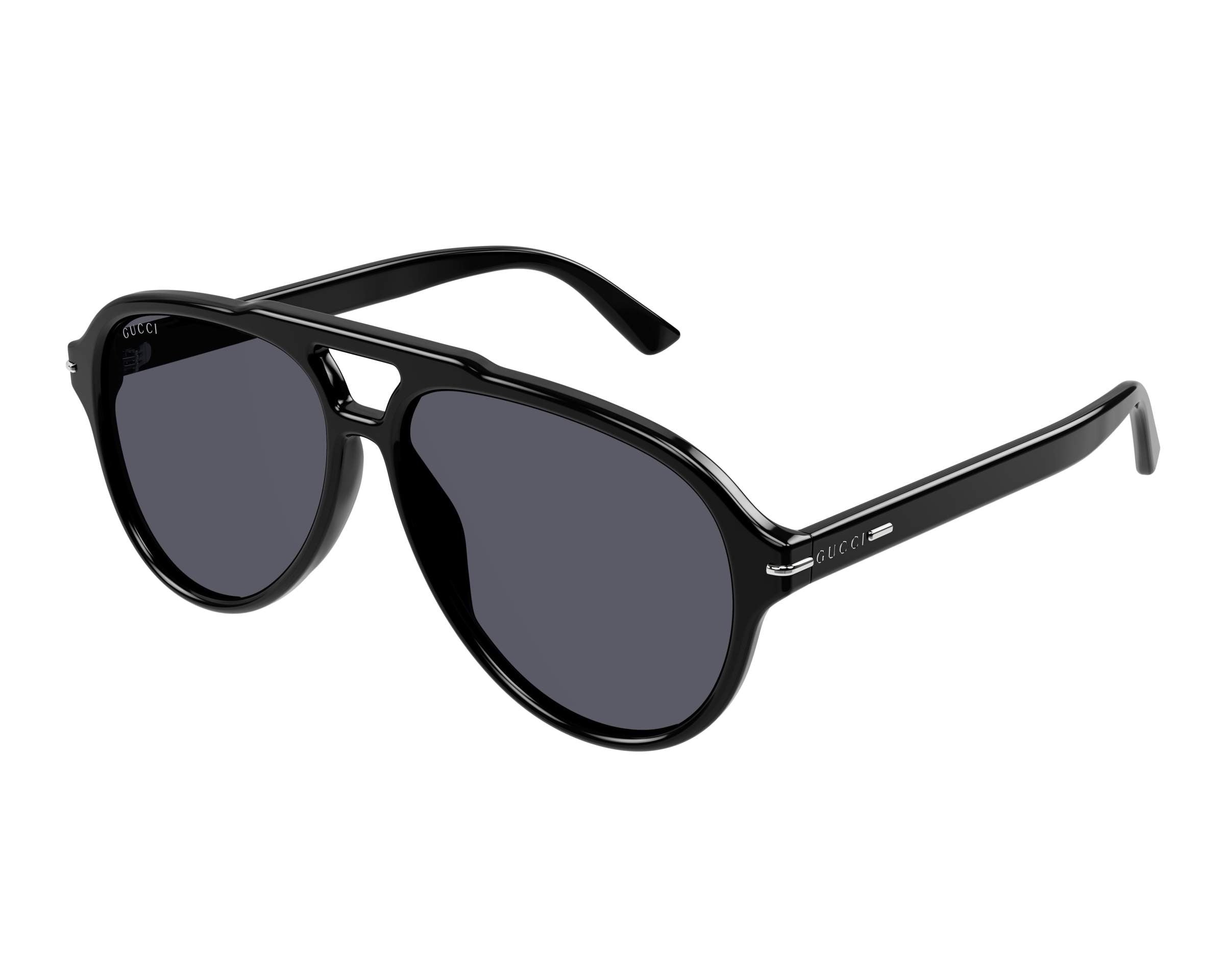 Gucci Pilot Sun - Black & Grey