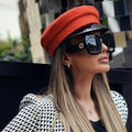 Gucci Square Ladies Sun - Black & Grey