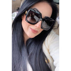 Gucci Square Ladies Sun - Black & Grey