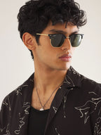 Ray Ban New Clubmaster Sun - Black & Gold