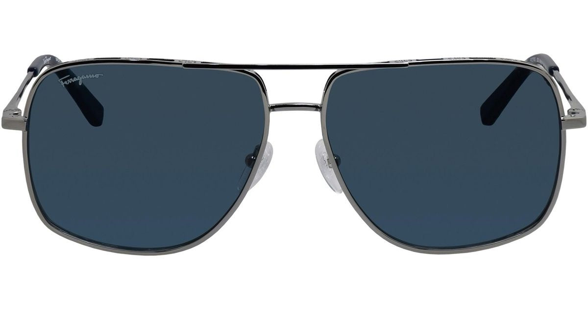 Salvatore Ferragamo Aviator Sun - Dark Grey