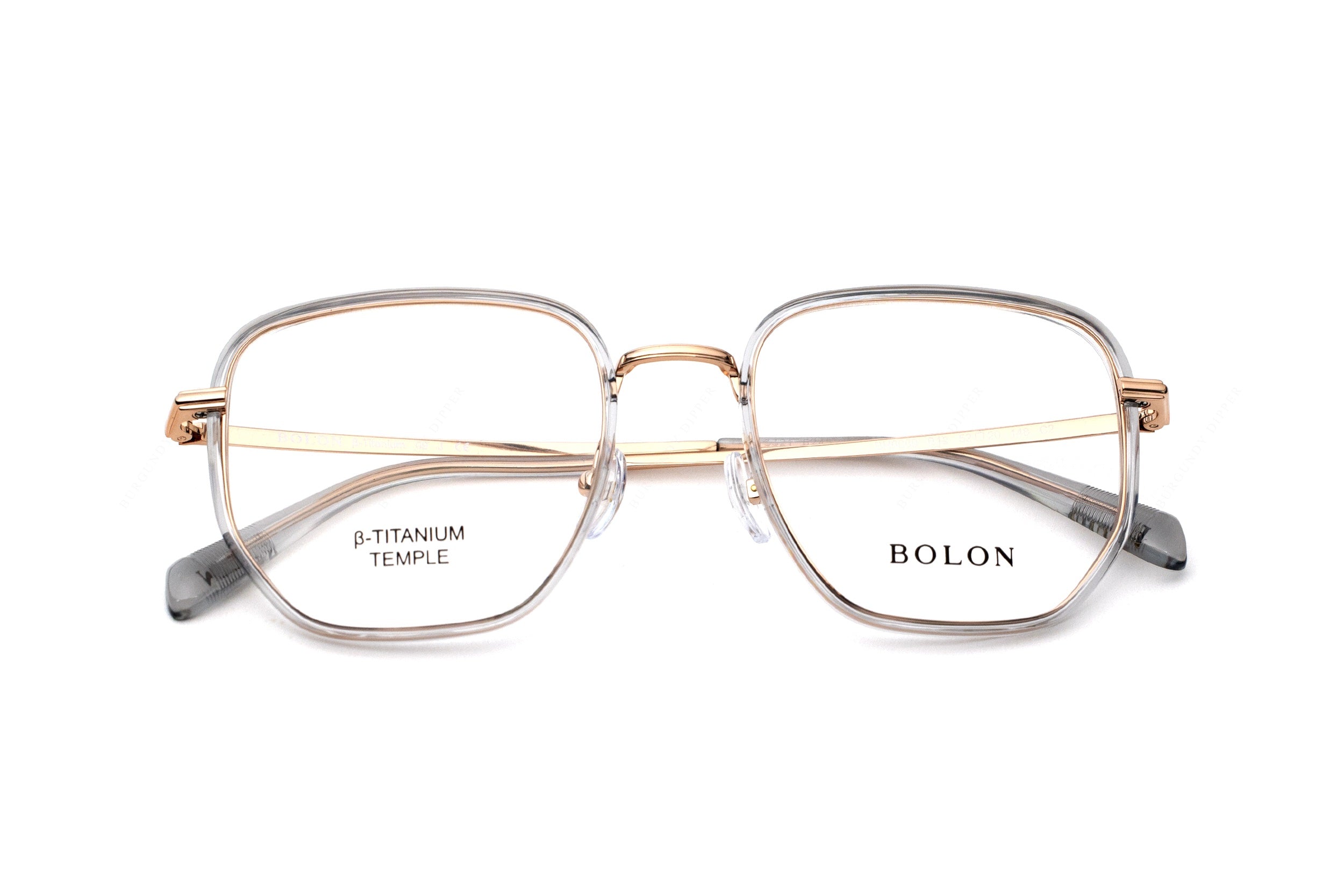 Bolon Hexagonal Read - Clear & Gold