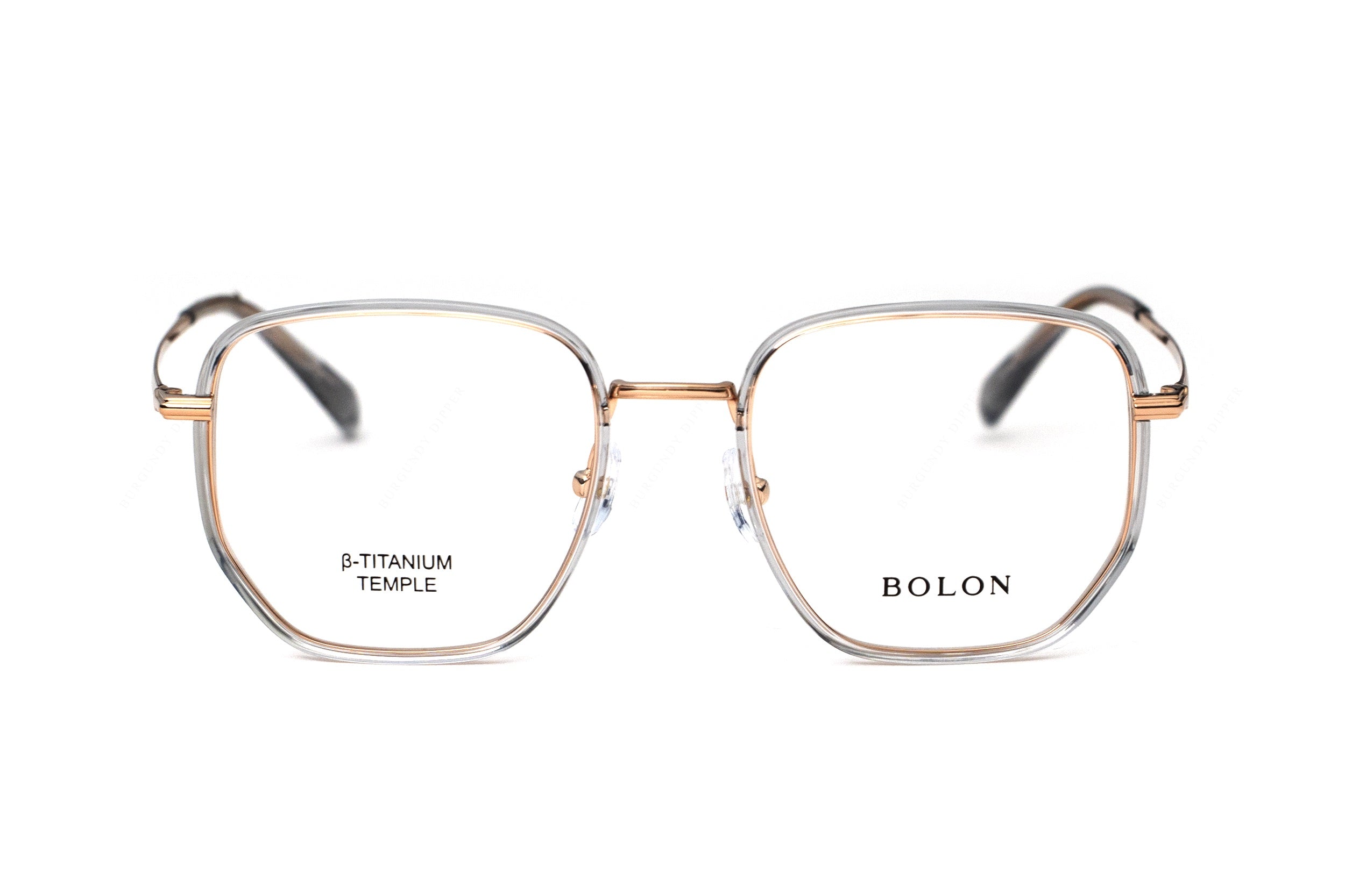Bolon Hexagonal Read - Clear & Gold