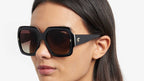 Carrera Collection Square Oversize Sun - Black