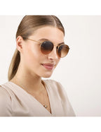 Ray Ban Round Sun - Gold & Brown