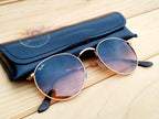 Ray Ban Round Sun - Gold & Brown