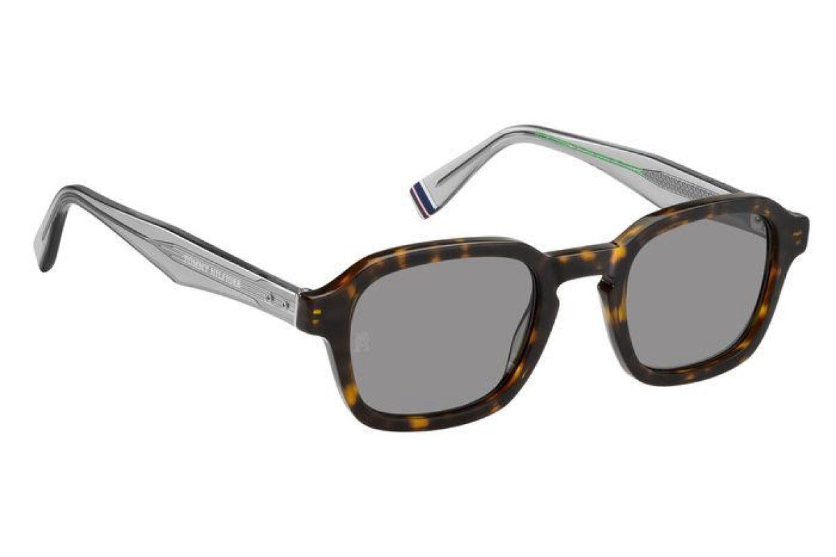Tommy Hilfiger Square Sun - Tortoise & Clear