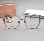 Bolon Square Read - Brown & Gold