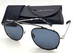 John Varvatos Clip On Read - Black & Silver