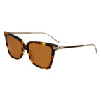 Ferragamo Square Sun - Light Tortoise & Gold