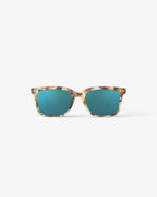 Izipizi Sun #L - Blue Tortoise Blue Mirror