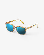 Izipizi Sun #L - Blue Tortoise Blue Mirror