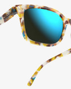 Izipizi Sun #L - Blue Tortoise Blue Mirror